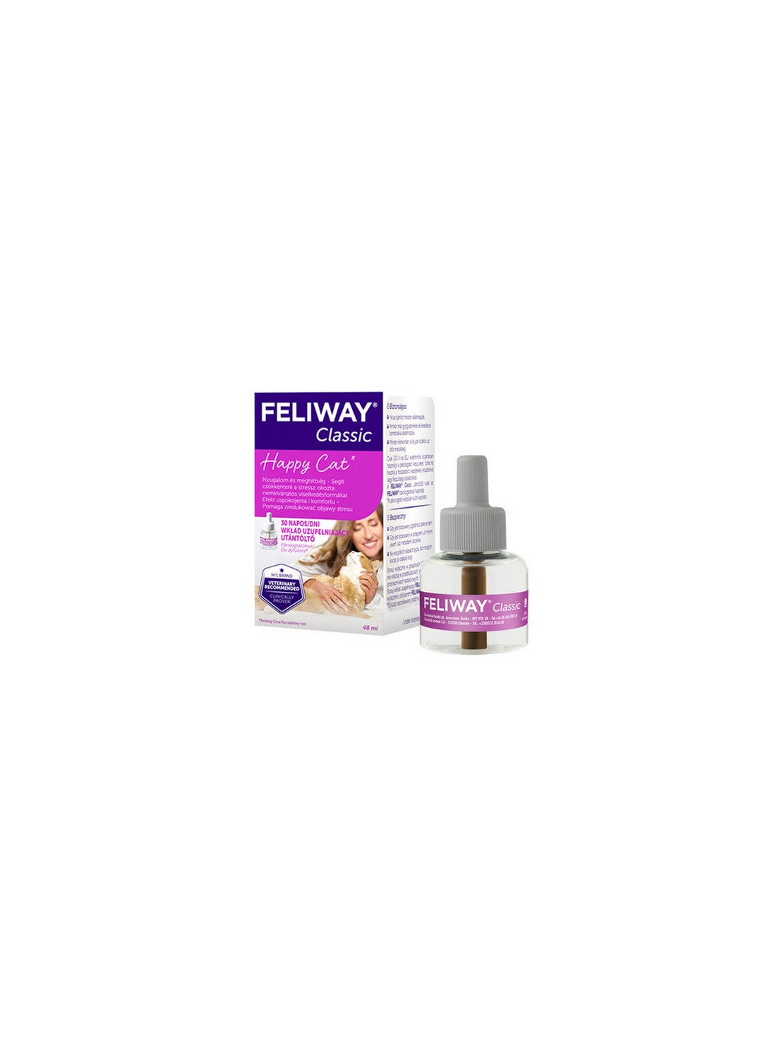 Feliway Classic - kocie feromony wkład 30-dniowy (uzupełniający) 48ml