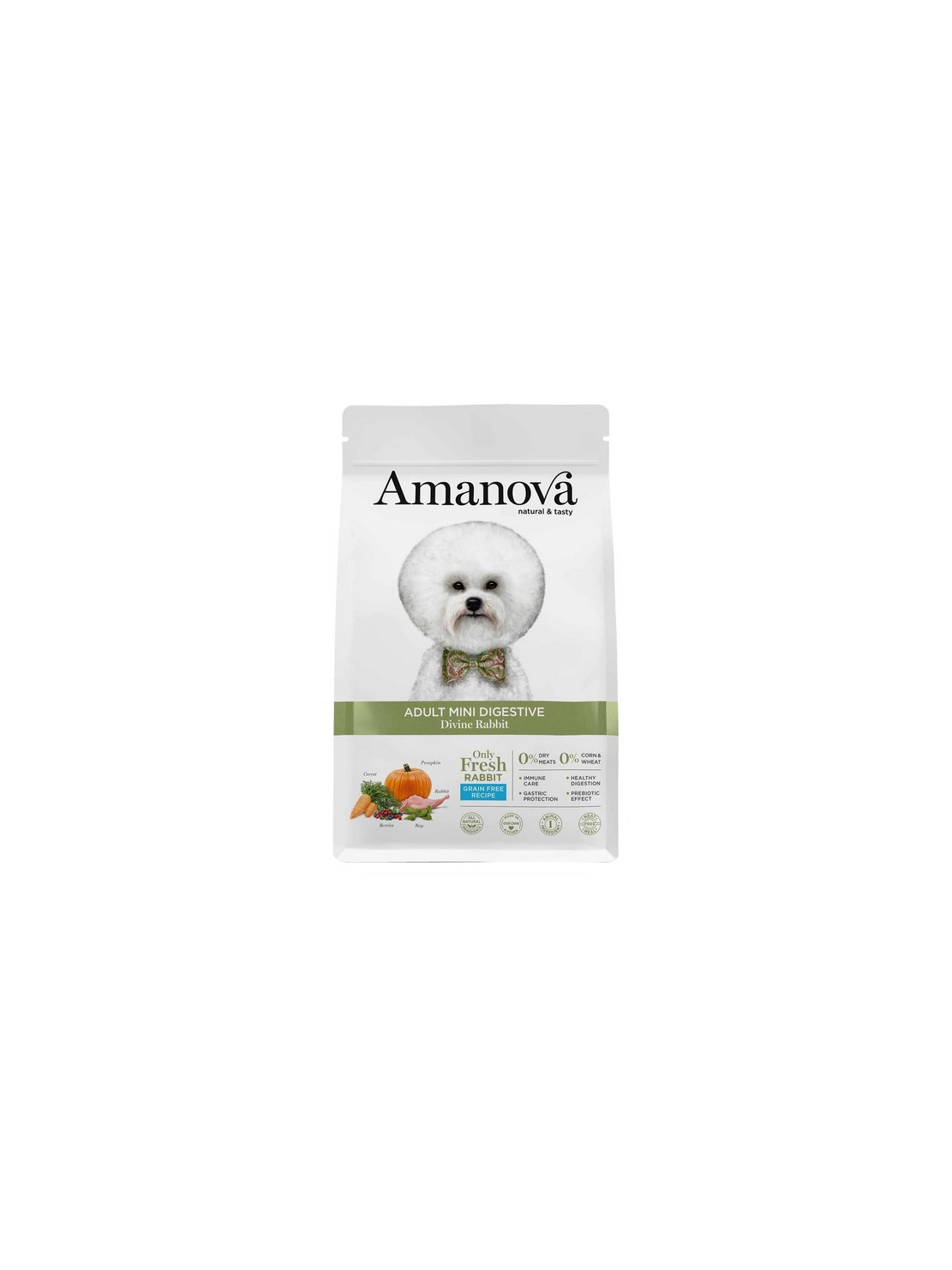 Amanova Dog Adult Mini Digestive Divine Rabbit - królik 2kg