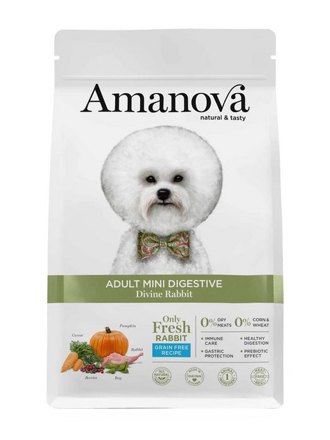 Amanova Dog Adult Mini Digestive Divine Rabbit - królik 2kg