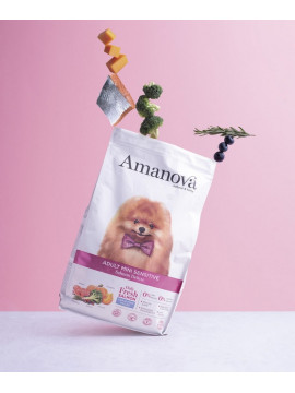 Amanova Dog Adult Mini Sensitive Salmon Deluxe - łosoś 2kg