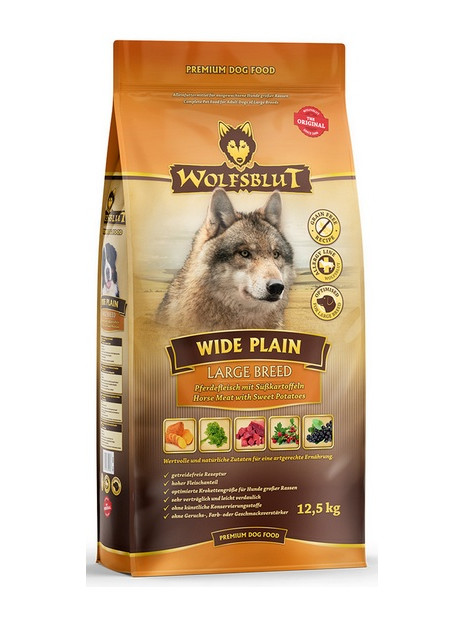 Wolfsblut Dog Wide Plain Large Breed - konina i bataty 2kg