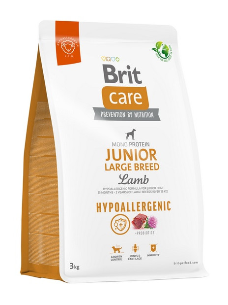Brit Care Hypoallergenic Junior Large Lamb 3kg