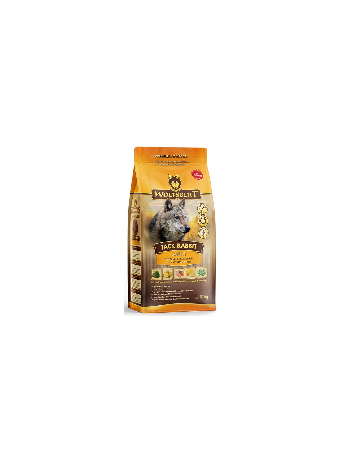 Wolfsblut Dog Jack Rabbit - królik, zając i bataty 2kg