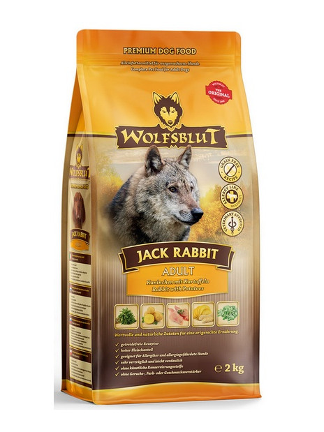 Wolfsblut Dog Jack Rabbit - królik, zając i bataty 2kg