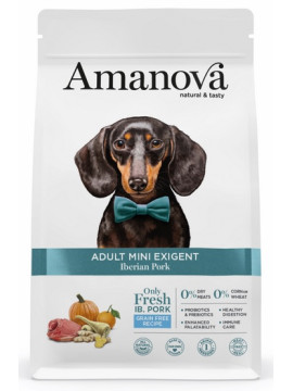 Amanova Dog Adult Mini Exigent Iberian Pork - wieprzowina 2kg