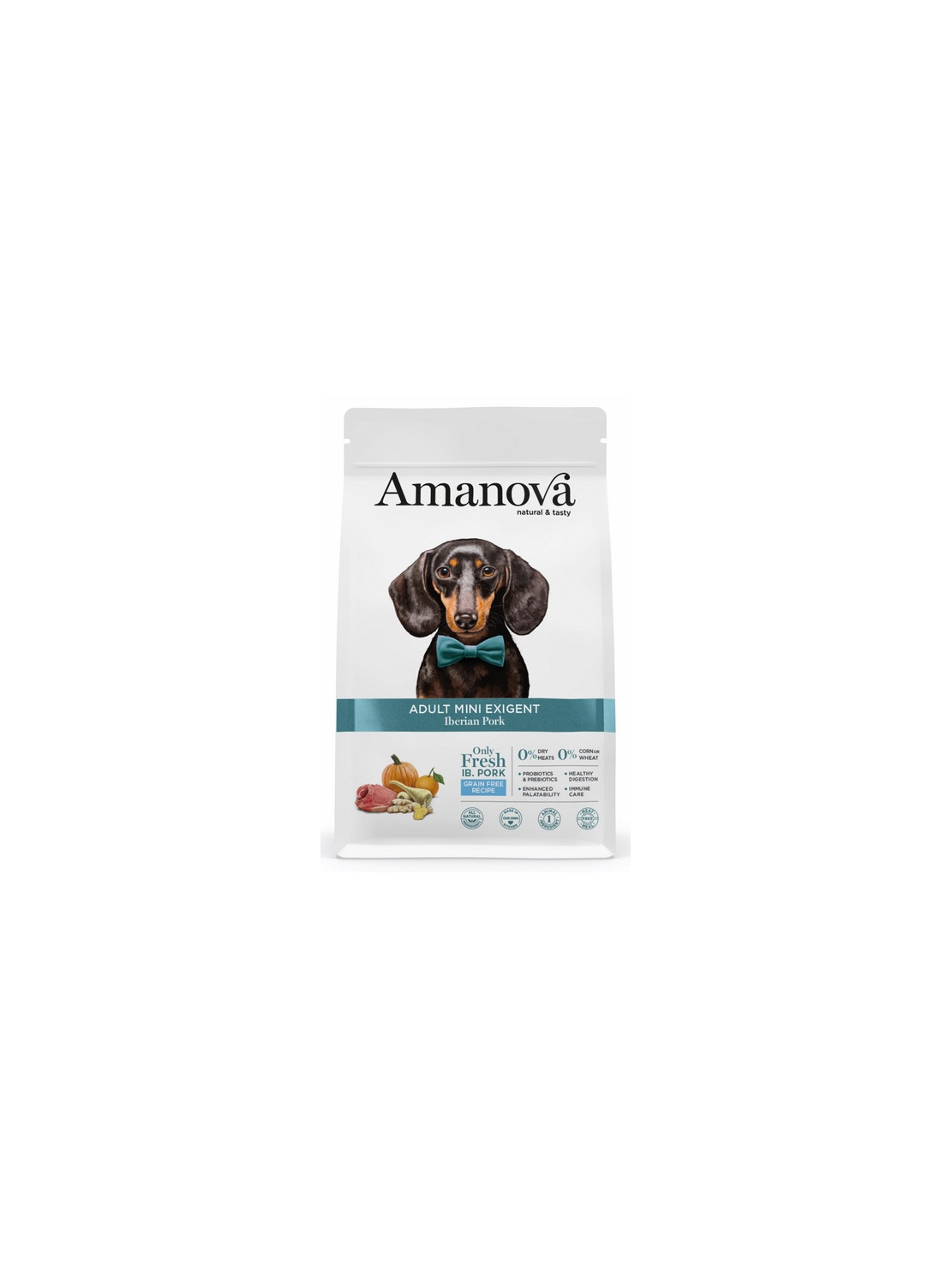 Amanova Dog Adult Mini Exigent Iberian Pork - wieprzowina 2kg