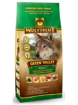 Wolfsblut Dog Green Valley - jagnię, łosoś i ziemniaki 2kg