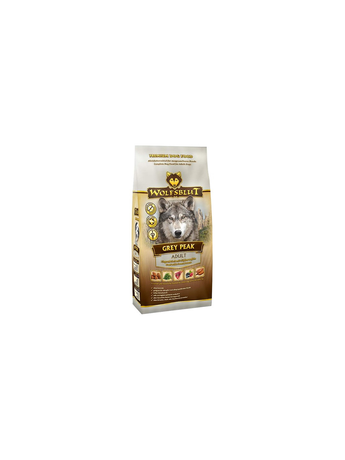 Wolfsblut Dog Grey Peak - koza i bataty 2kg