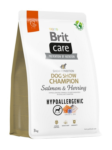 Brit Care Hypoallergenic Dog Show Champion Salmon & Herring 3kg