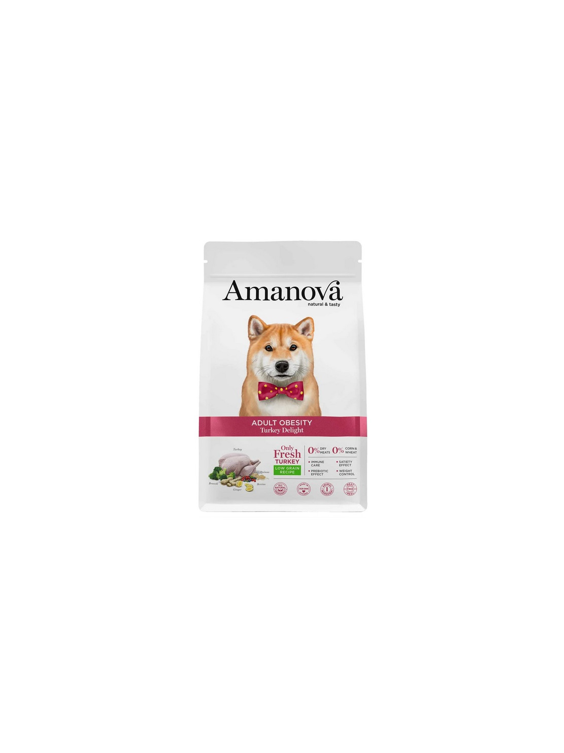Amanova Dog Adult Obesity Turkey Delight - indyk 2kg