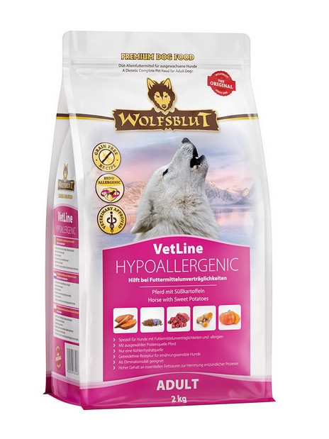 Wolfsblut Dog VetLine Hypoallergenic - konina i bataty 2kg