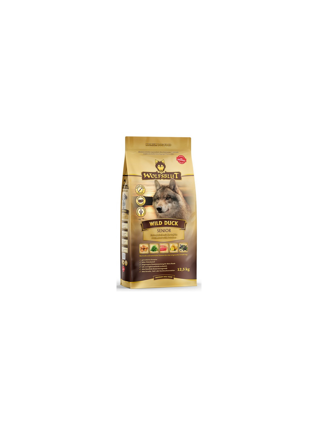 Wolfsblut Dog Wild Duck Senior - kaczka i bataty 2kg