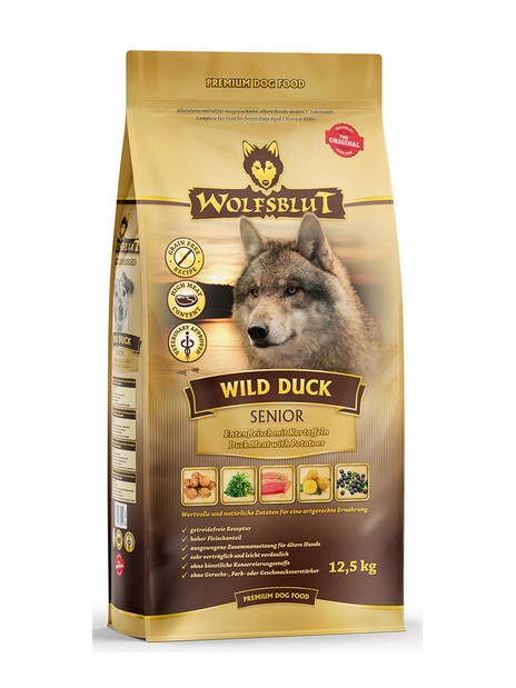 Wolfsblut Dog Wild Duck Senior - kaczka i bataty 2kg