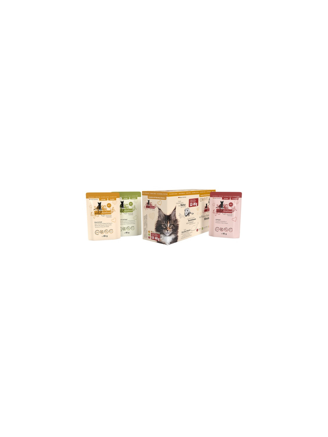 Catz Finefood Classic Kitten Multipack saszetki 12x85g