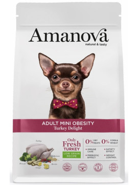 Amanova Dog Adult Mini Obesity Turkey Delight - indyk 2kg