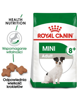 Royal Canin Mini Adult 8+ karma sucha dla psów starszych od 8 do 12 roku życia, ras małych 2kg