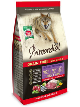 Primordial Dog Grain Free Mini Adult Sardine & Goose 2kg