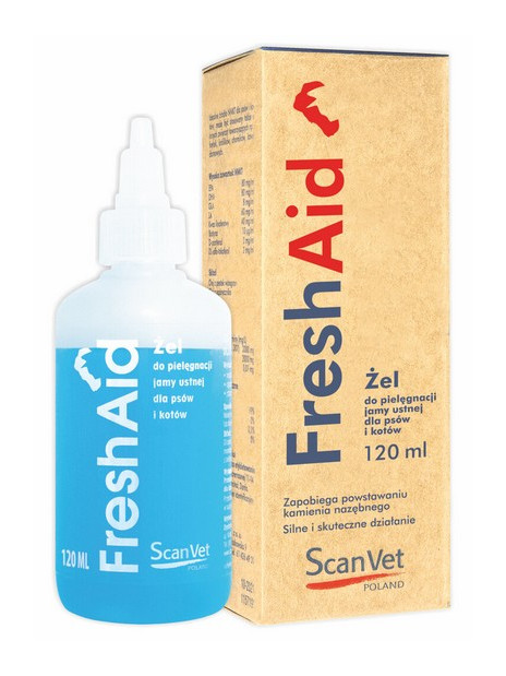 ScanVet Fresh Aid 120ml - pielęgnacja jamy ustnej psa i kota