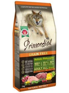 Primordial Dog Grain Free Adult Deer & Turkey 2kg