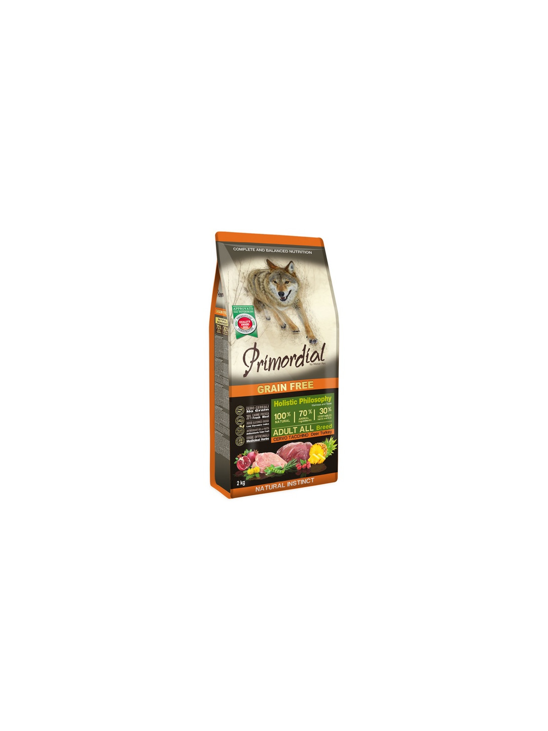 Primordial Dog Grain Free Adult Deer & Turkey 2kg