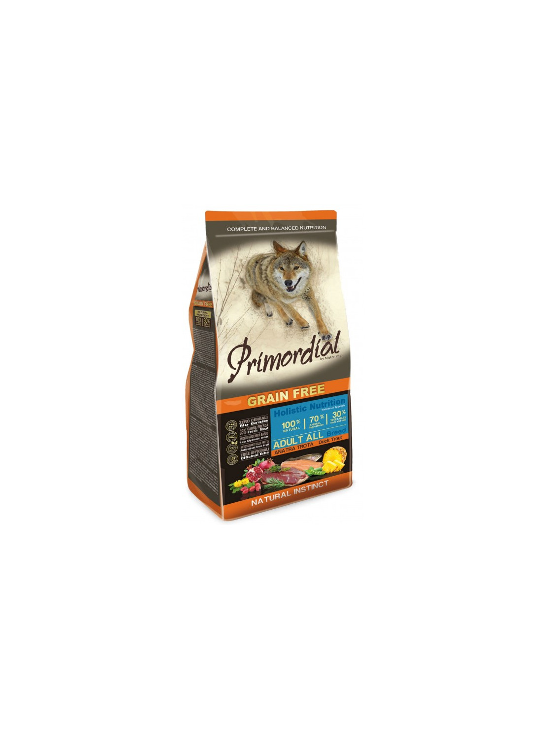 Primordial Dog Grain Free Adult Trout & Duck 2kg