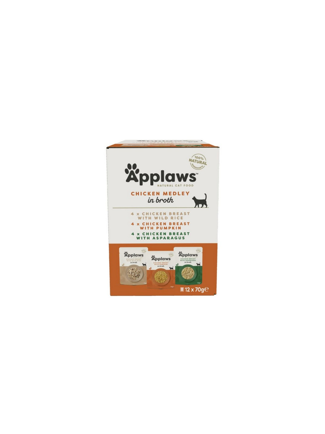 Applaws saszetki dla kota Chicken Selection Multi Pack 12x70g