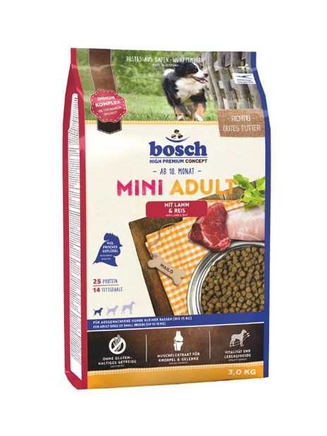 Bosch Mini Adult Lamm & Reis - Jagnięcina i ryż 3kg