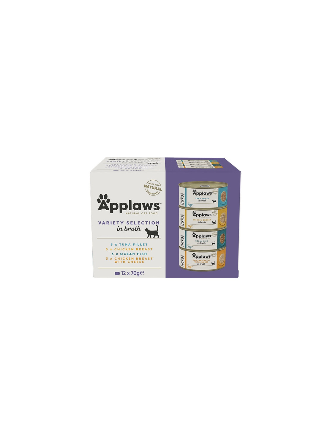 Applaws puszki dla kota Multipack Mixed 12x70g