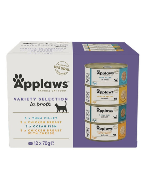 Applaws puszki dla kota Multipack Mixed 12x70g