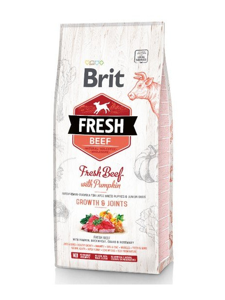Brit Fresh Dog Puppy Large Beef & Pumpkin 2,5kg