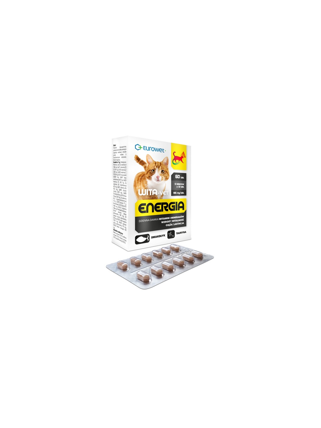 Wita-Vet Kot Energia Junior + Adult 60tabl