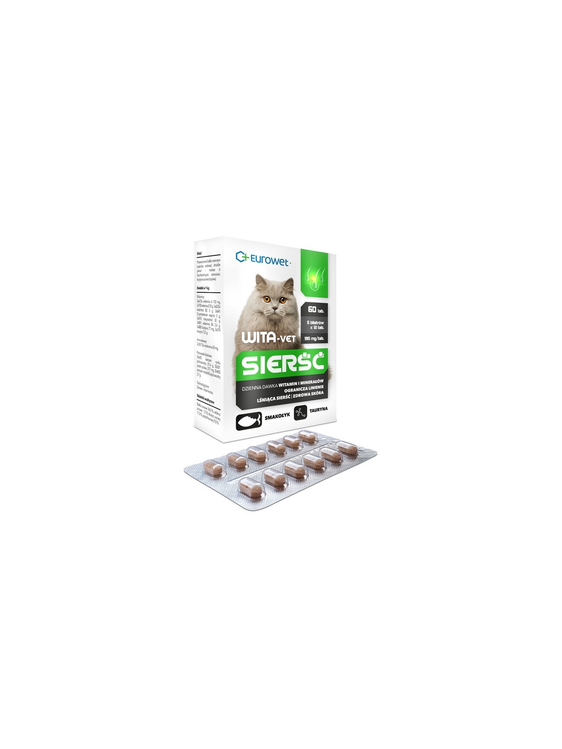 Wita-Vet Kot Sierść 60tabl.