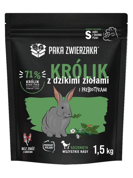 Paka Zwierzaka Seventh Heaven Królik z dzikimi ziołami Puppy S 1,5kg