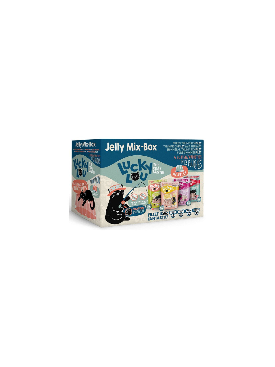 Lucky Lou Extrafood Jelly-Mix-Box Multipack w galaretce saszetki 12x70g