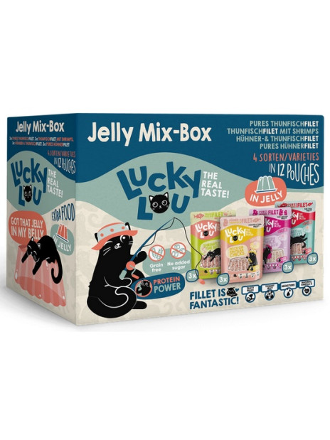 Lucky Lou Extrafood Jelly-Mix-Box Multipack w galaretce saszetki 12x70g