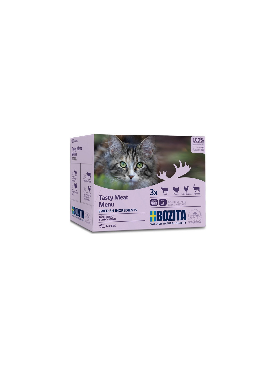 Bozita Cat Multibox z mięsem w sosie saszetki 12x85g