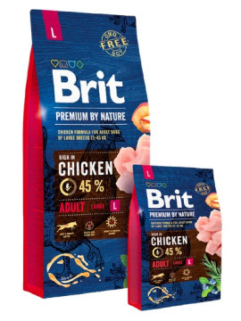 Brit Premium By Nature Adult L Large 3kg