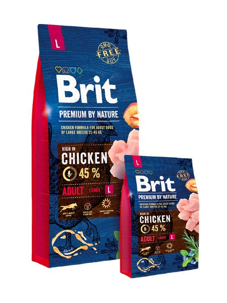 Brit Premium By Nature Adult L Large 3kg