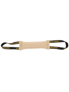 Dingo Zabawka dla psa - Szarpak z juty z dwoma uchwytami 40/6cm