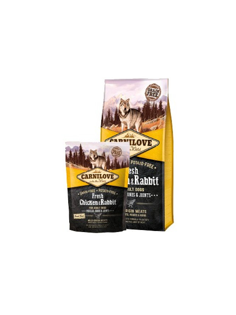 Carnilove Dog Fresh Chicken & Rabbit Adult - kurczak i królik 1,5kg