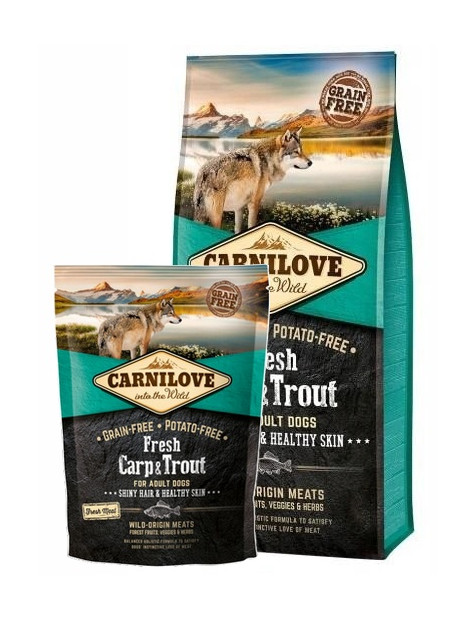 Carnilove Dog Fresh Carp & Trout Adult - karp i pstrąg 1,5kg