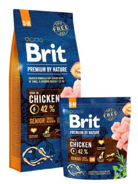 Brit Premium By Nature Senior S+M Small + Medium 3kg
