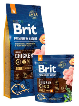 Brit Premium By Nature Adult M Medium 3kg