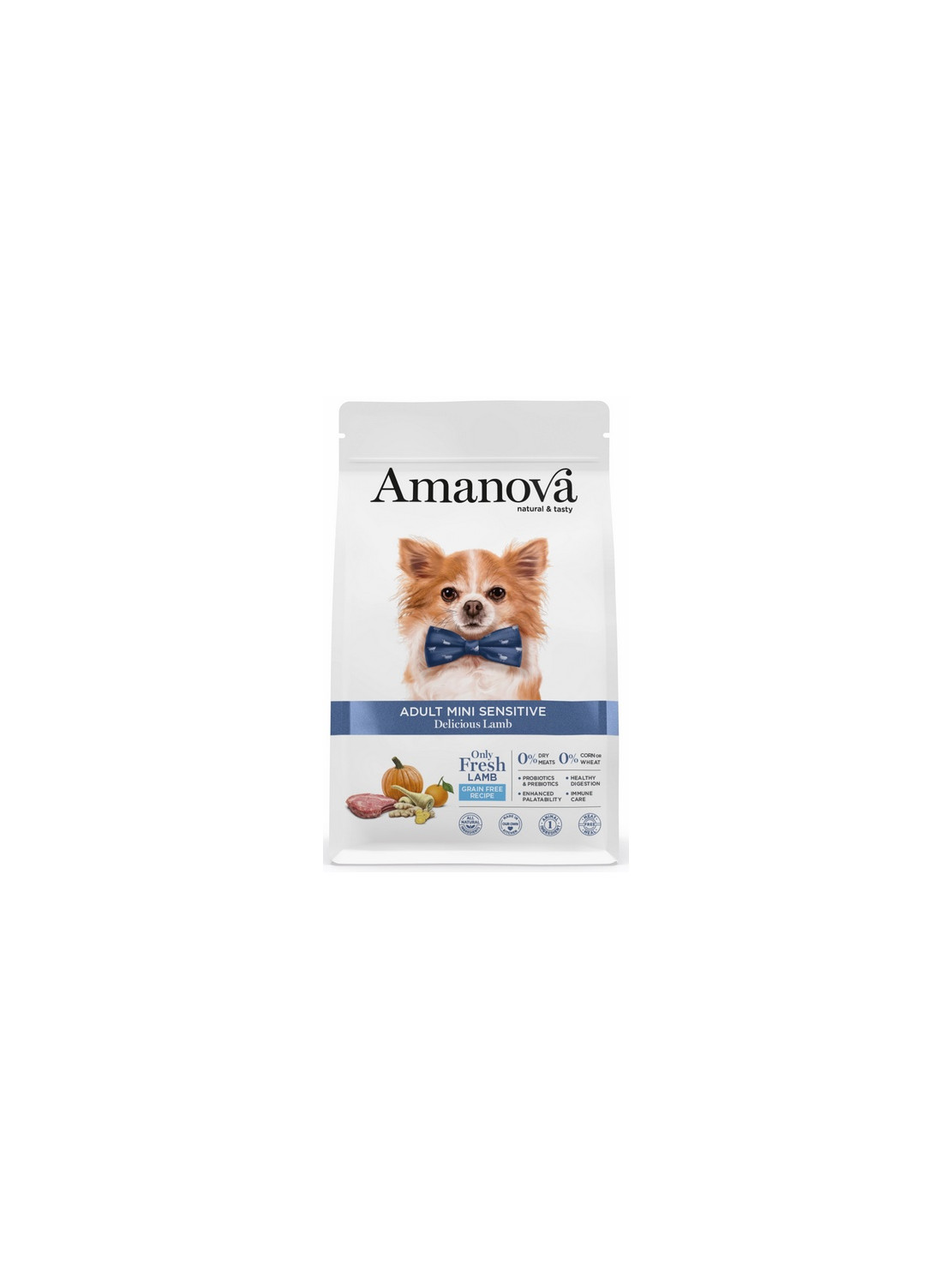 Amanova Dog Adult Mini Sensitive Delicious Lamb - jagnięcina 800g