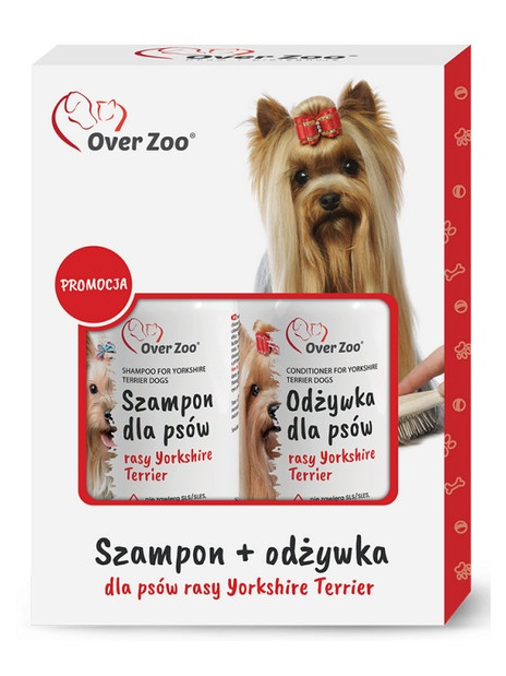 Over Zoo Szampon i odżywka  dla psów rasy Yorkshire Terier dwupak 2x250ml