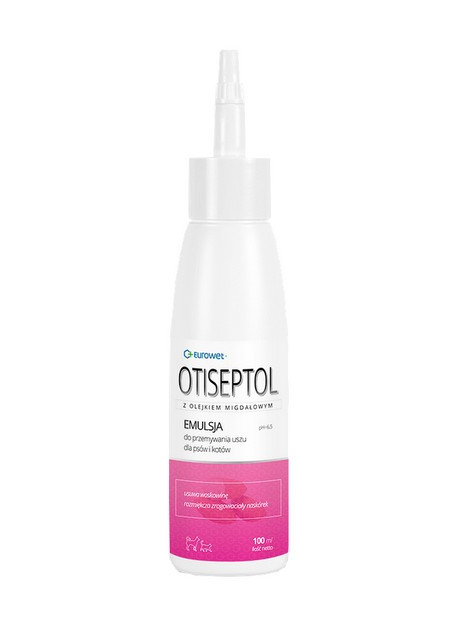 Otiseptol - płyn do przemywania uszu psa i kota 100ml