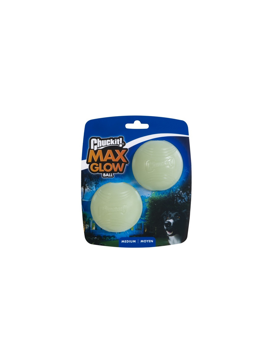 Chuckit! Max Glow Ball Medium 2pak [33067]