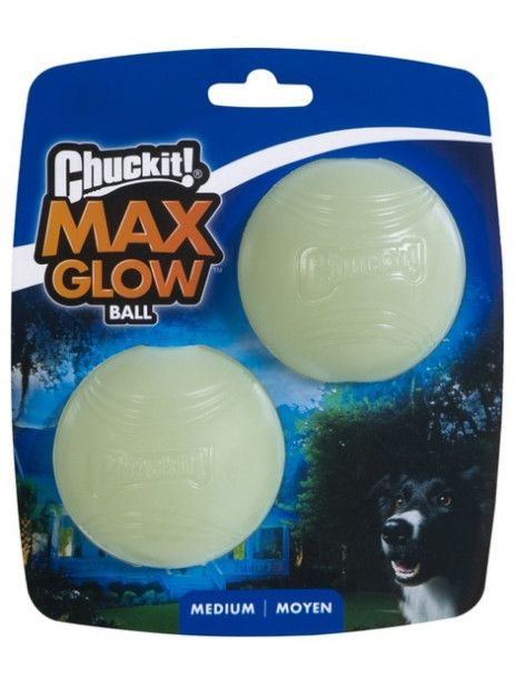 Chuckit! Max Glow Ball Medium 2pak [33067]
