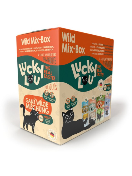 Lucky Lou Lifestage Adult Wild Mix-Box saszetki 6x125g