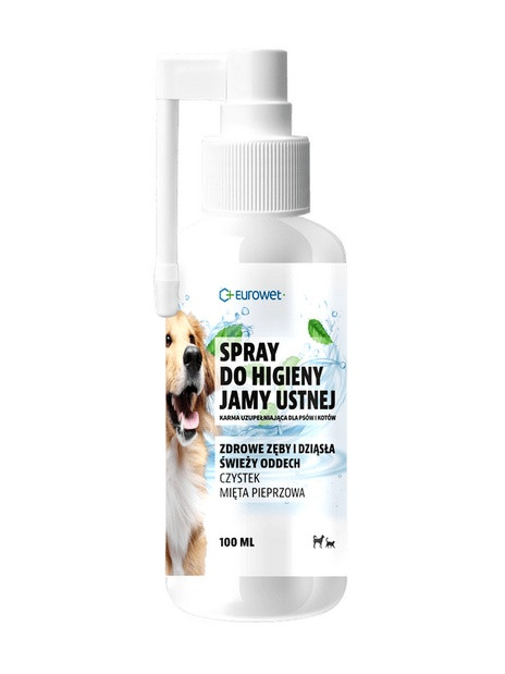 Eurowet Spray do higieny jamy ustnej dla psów i kotów 100ml